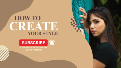 Modello di progettazione di post in miniatura del canale YouTube in stile moda