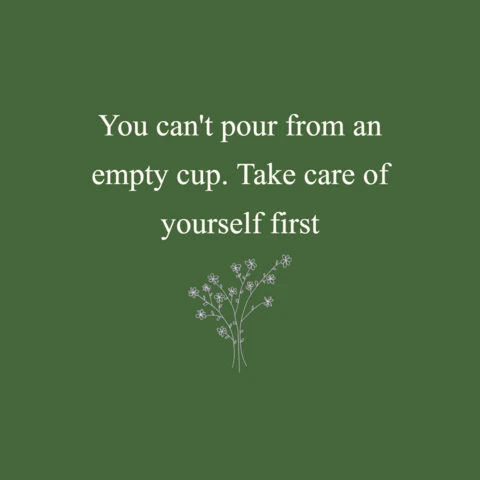 Take Care of Yourself First Quote Instagram Post Design Template