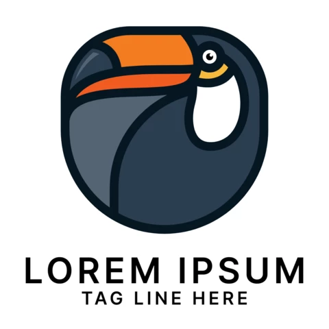 Toucan Logo Design Template