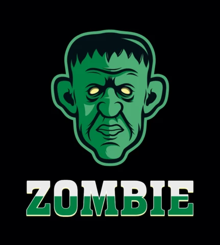 Szablon projektu logo sportu lub zespołu do gier zombie