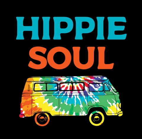 Modèle de t-shirt Hippie soul van tie and dye