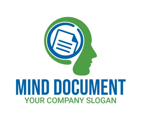 Mind Document Logo Design Template