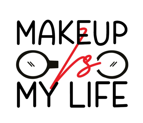 Makeup is my life plantilla de diseño de camiseta