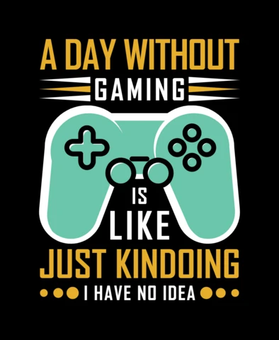 Ein tag ohne spiel t-shirt design Vorlage