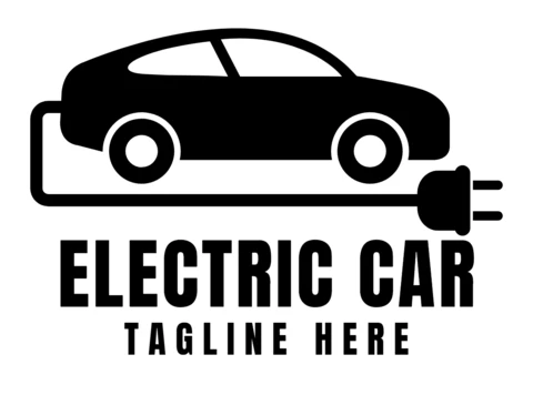 Electronic Car Logo Design Template