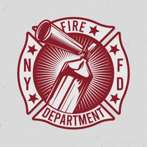 Fire Extinguisher T-Shirt Design Template