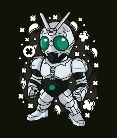 Kamen Rider Shadowmoon Pop Culture T-Shirt Design Template