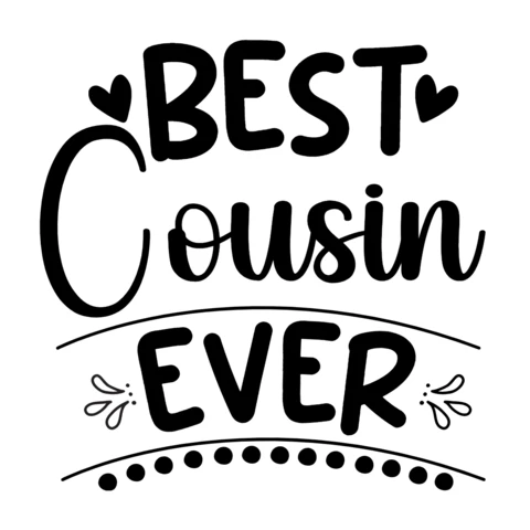 Plantilla de diseño de camiseta Best cousin ever