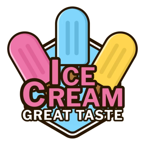 Modèle de logo premium pour les crèmes glacées