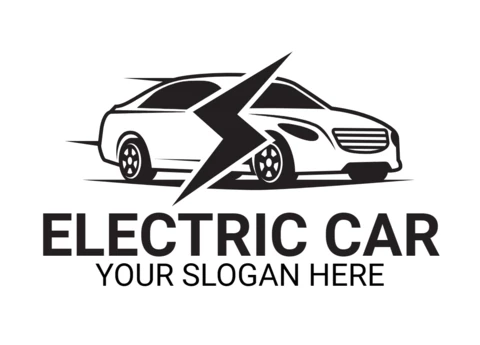 Electric Car Logo Design Template