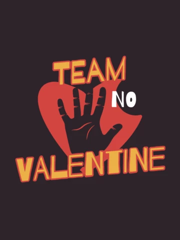 Anti Valentine Fun T-shirt Template Design