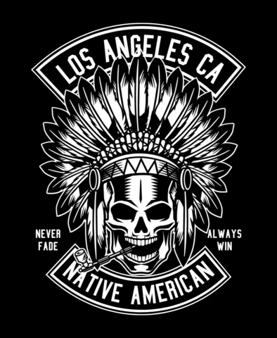 Los Angeles Native American T-shirt Design Template