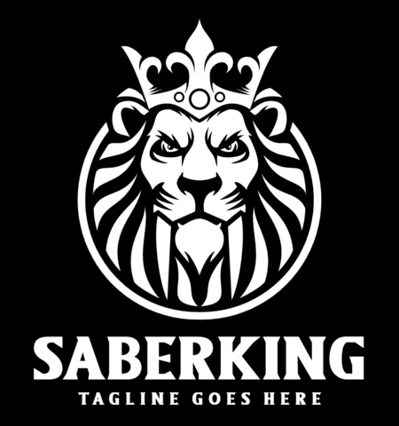 Saber King Logo Design Template