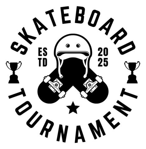 Skateboard Tournament Logo Design Template