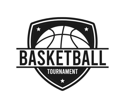 Basketball Tournament Championship Sports Logo Design Template