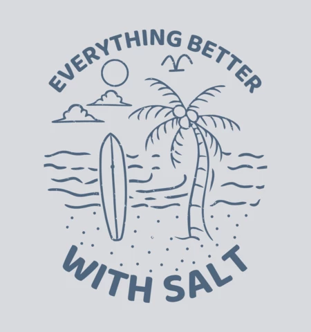 Summer Beach Scenery Vintage T-shirt Design Template