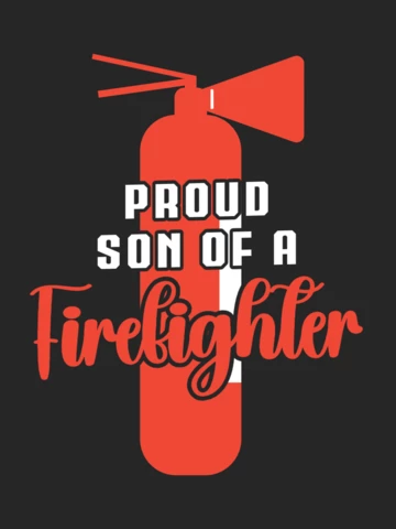 Proud Son Of A Firefighter T-shirt Template Design