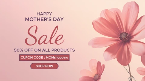 Elegant Floral Mother's Day Sale Template Design for Promotions