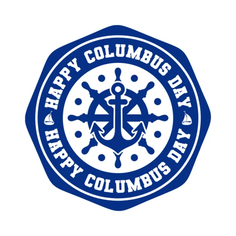 Plantilla de diseño del feliz día de Colón