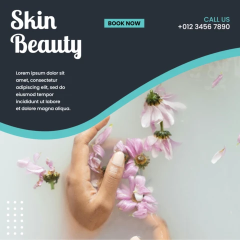 Amazing Beauty and Spa Advertising Social Media Post Design Template