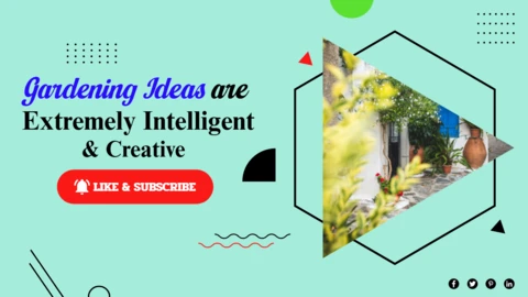 Gardening Tips YouTube Channel Thumbnail Post Design Template
