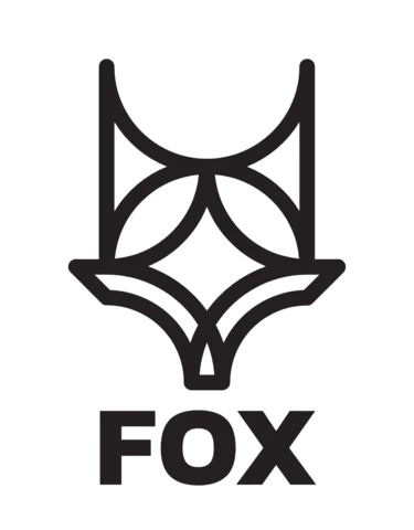 Modelo de design de logotipo de raposa preto