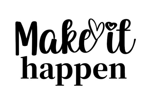 Modelo de design de camiseta "Make it happen