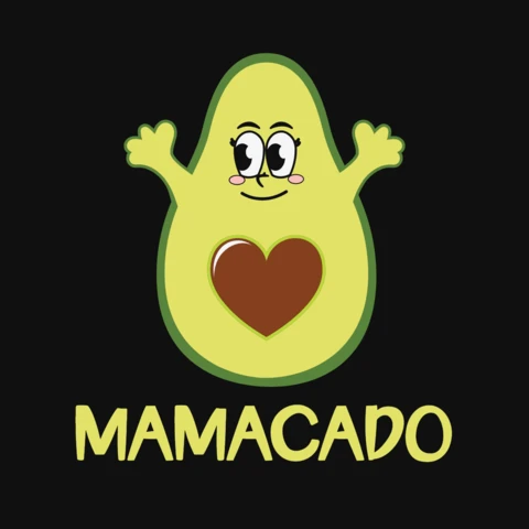 Vegan Mom Funny Avocado T-Shirt Design Template