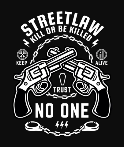 Street Law T-Shirt Design Template