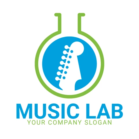 Music Lab Logo Design Template