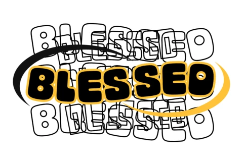 Gesegnete Streetwear mit fetter Typografie Grafik und gelbem Schwung T-Shirt Design Vorlage