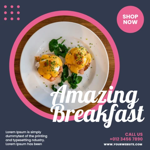 Special Food Promotional Social Media Post Design Template