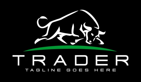 Szablon logo byka tradera