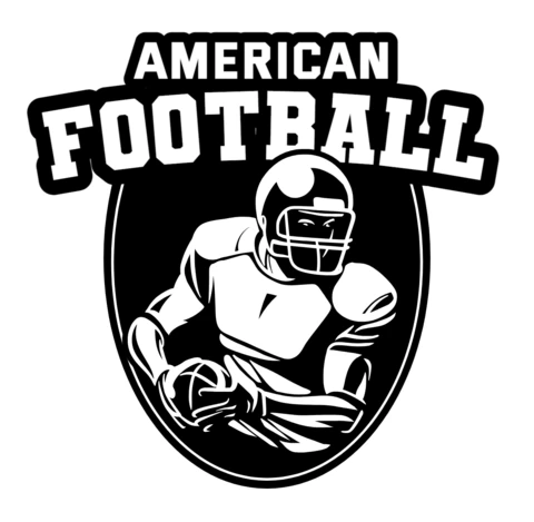 American Football Badge Logo Design Template