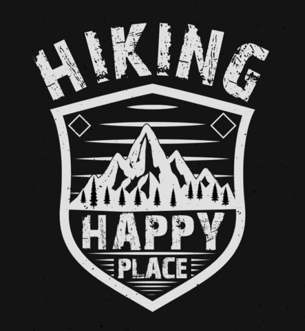 Modèle de t-shirt "Hiking happy place