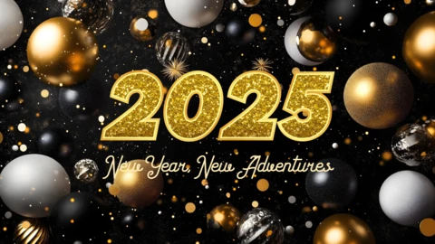 2025 modèle de carte de célébration du nouvel an