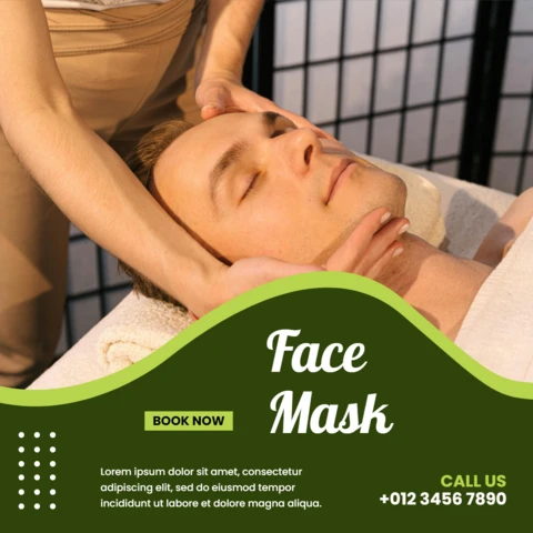 Impactful Spa Center Promotional Social Media Post Design Template