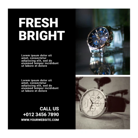 Classic Watch Sale Instagram Post Design Template