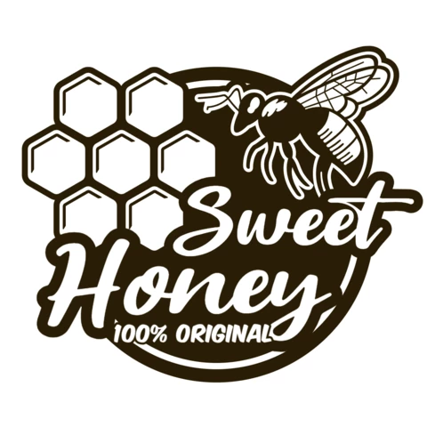 Original Sweet Bee Honey Logo Design Template