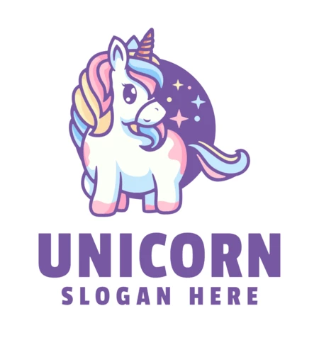 Unicorn Logo Design Template