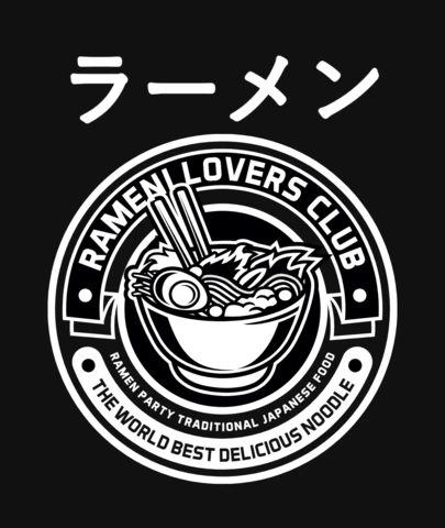 Modèle de t-shirt Ramen party