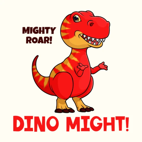 Dynamite Dino! Editable Design Template for Kids’ Art and Crafts