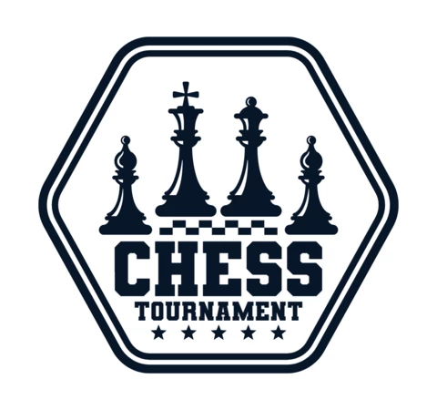 Chess Tournament Logo Design Template