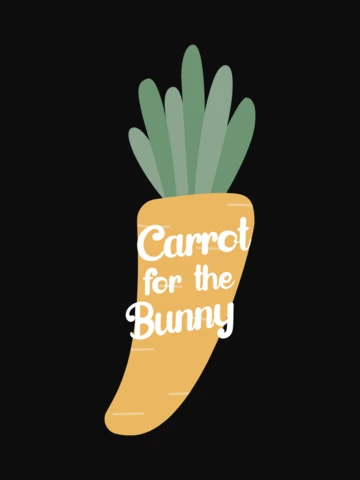 Easter Carrot For The Bunny T-shirt Template Design