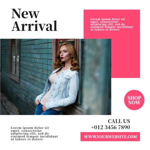 New Arrival Fashion Sale Instagram Post Design Template
