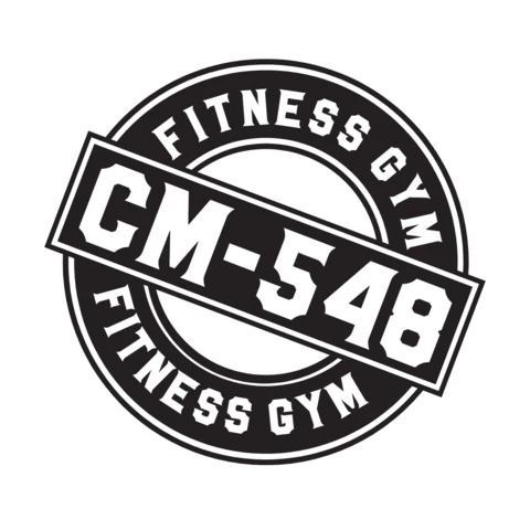 Fitnessstudio Zentrum Logo Design Vorlage