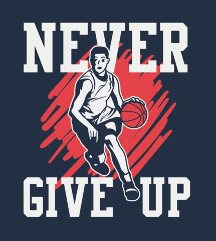 Mann spielt Basketball Vintage T-Shirt Design-Vorlage