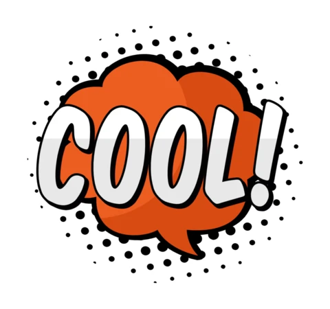 Cool ! pop art comic speech box text effect template