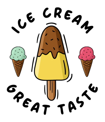 Ice Cream Logo Design Template