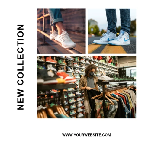 New Collection Sneakers Sale Instagram Post Design Template